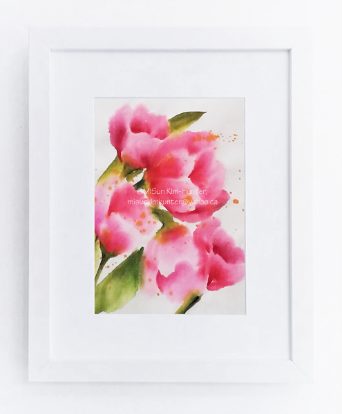 8x10 Pink Tulip